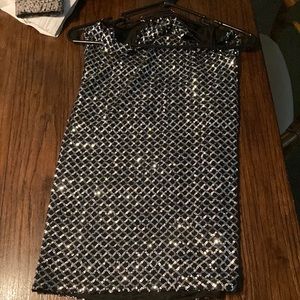 Dress, Brand Bear dance, Size Medium, Color black with sequence.